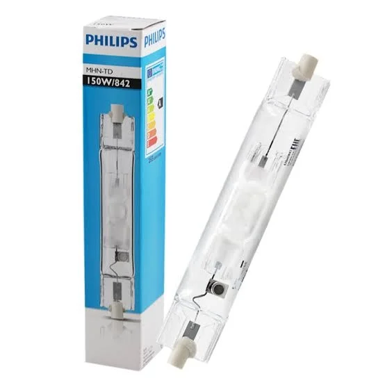 LAMPARA HALOG. METALICO DOBLE CONTACTO 150W RX7S 842 MHN-TD PHILIPS