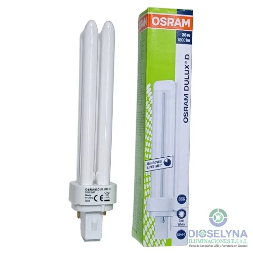 LAMPARA DULUX PL-C 26W 840 2P G24D-3 OSRAM