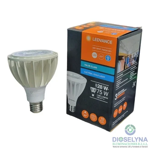 FOCO PAR30 LED 28W 6500K E27 100-277V LEDVANCE