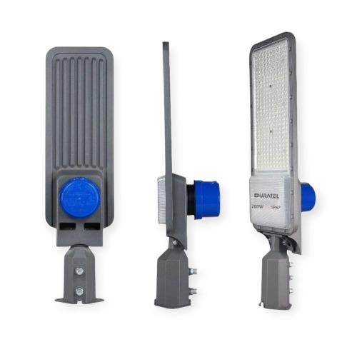 LUMINARIA PASTORAL LED CON FOTOCELDA 200W IP67 6500K DURATEL