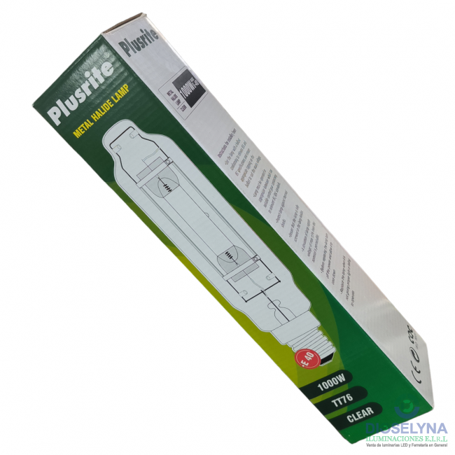 LAMPARA TUBULAR 1000W M47/E MH1000/U/MOG TT76 PLUSRITE