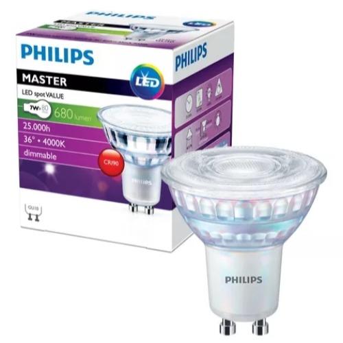 LAMPARA DICROICA LED DIMMABLE 7W 2700K 220-240V PHILIPS