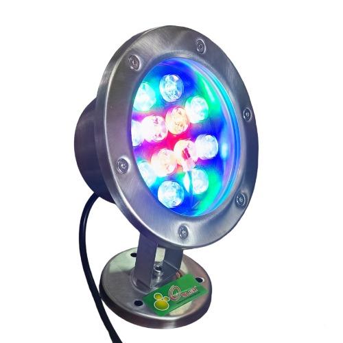 FARO LED SUMERGIBLE PARA PISCINA DIRIGIBLE DE 12X1W RGB (COLORES) SMD IP68 12V OSLER