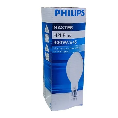 LAMPARA HALOGENURO METALICO OVOIDE MASTER HPI PLUS 400W/645 E40 PHILIPS