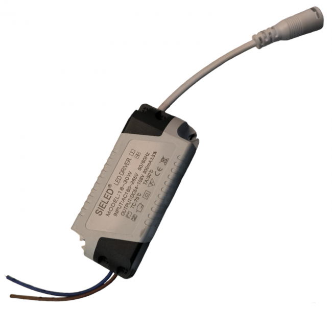 DRIVER PARA PANEL LED 18-30W IMPUT: AC160-265V 50/60HZ SIELED