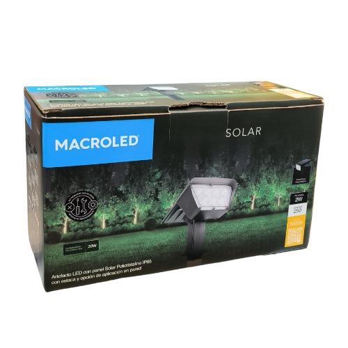 ESTACA LED SOLAR 2W IP65 3000K MACROLED