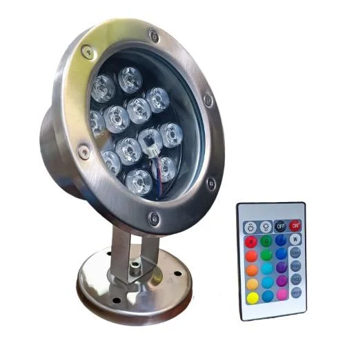 FARO LED SUMERGIBLE PARA PISCINA DIRIGIBLE DE 12W RGB SMD IP68 12V SIELED