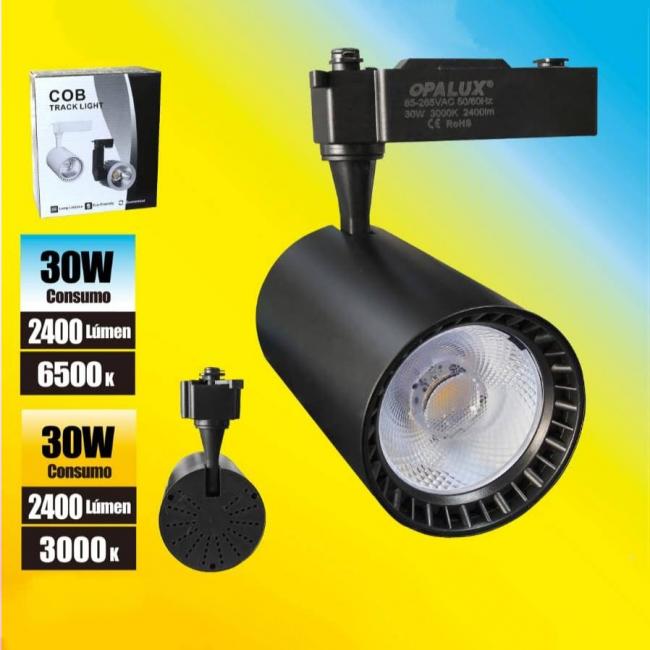 LED TRACK LIGHT 30W 3000K/6500K (2400LM) 85-260V OPALUX