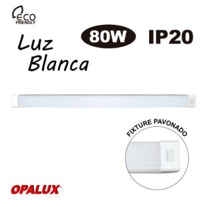 Fixture Pavonado LED 80W OPALUX Luz Blanca IP20 8800Lm