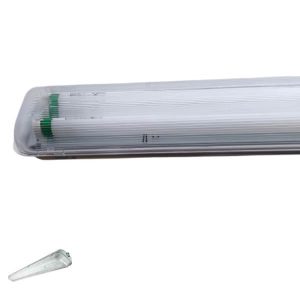 luminaria hermetica indiko philips 2x36w t8 g13 ip65 policarbonato