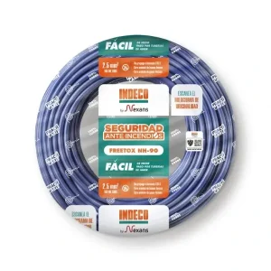 CABLE ELECTRICO LH 2.5 MM AZUL X 100 M INDECO