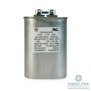 CAPACITOR DE FORMA OVALADO 24UF 480V 50/60Hz MASCOTOP