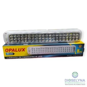 LAMPARA DE EMERGENCIA PORTATIL OP-918LS 60 LED OPALUX