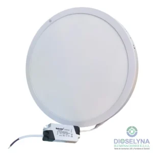 Panel LED circular 36W luz blanca 6500K adosable Soluxled para techo
