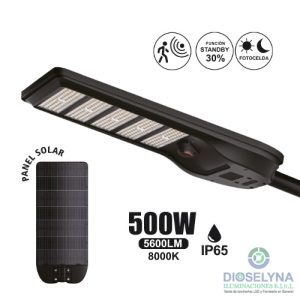 PASTORAL LED SOLAR 500W CON SENSOR MICROONDAS OPALUX