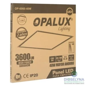 PANEL LED 60X60 40W IP20 OPALUX