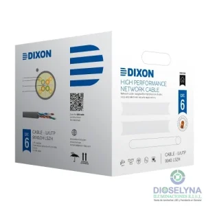 CABLE UTP cat 6 4px23 AWG LSZH 305m DIXON Gris