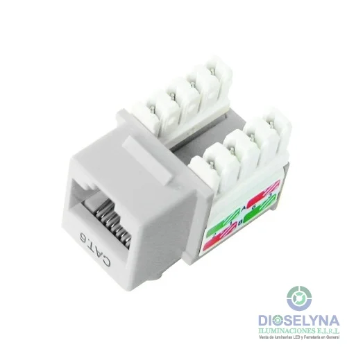 JACK RJ45 CAT6 BLANCO DIXON.