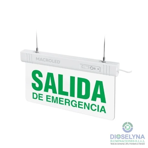 LUMINARIA DE EMERGENCIA SEÑAL LED CSL-EMERGENCIA 1W MACROLED