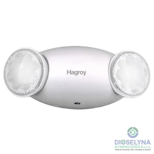 Luz emergencia LED 24W HAGROY LD24SMD-ECO-PS4 2 cabezales bateria