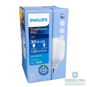LAMPARA LED ALTA POTENCIA 30W 6500K 100-240V E27 TRUEFORCE PHILIPS