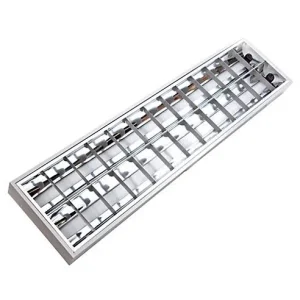 LUMINARIA ALUMINIZADA ADOSAR 2X36W C/REACTOR ELECTROMAGNETICO Y LAMPARA OSLER