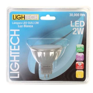 DICROICO LED GU5.3 2W LUZ BLANCA LIGHTECH