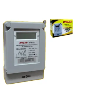 MEDIDOR DIGITAL ELÉCTRONICO MONOFÁSICO DE ENERGÍA ACTIVA OPALUX.
