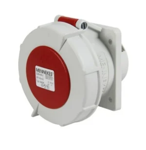 TOMACORRIENTE EMPOTRABLE 32A 3P+N+T 415V ROJO 6H IP67 MENNEKES