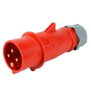 ENCHUFE 16A 3P+T 415V ROJO 6H IP44 MENNEKES