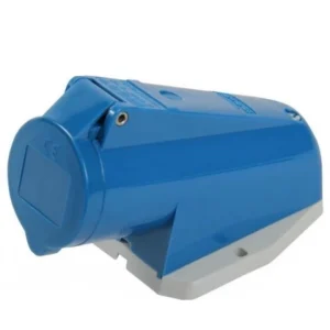 TOMA VISIBLE 16 AMP 2P+T 250V.AZUL 6H IP44  MENNEKES