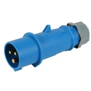 ENCHUFE 16 AMP 2P+T 250V. AZUL 6H MENNEKES