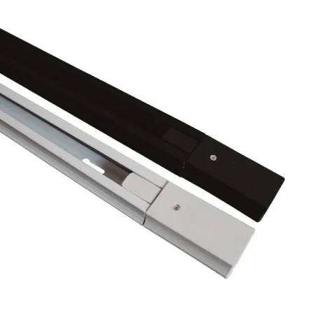 riel para spots 1 metro 3 hilos aluminio track lighting