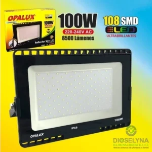 REFLECTOR LED 100W SLIM DELGADO 6500K IP65 85-265V OPALUX