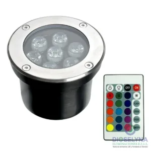 SPOT EMPOTRABLE DE SUELO LED C/CONTROL. RGB 7W IP68 220V SIELED