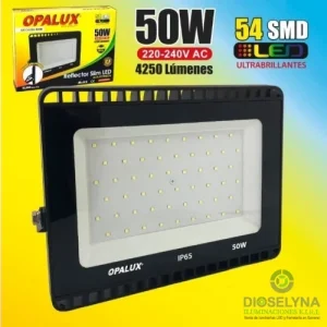 REFLECTOR LED 50W SLIM DELGADO 6500K IP65 85-265V OPALUX