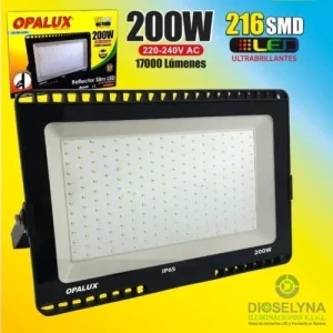 REFLECTOR LED 200W SLIM IP65 6500K OPALUX