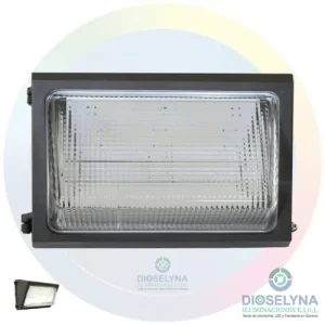LUMINARIA WALLPACK LED 80W IP65 5000K 50,000 HRS 100-277 DONILUX