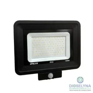 REFLECTOR LED CON SENSOR DE MOVIMIENTO SLIM 108LED SMD 100W AC220-240V 6500K (9000LM) OPALUX