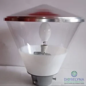 FAROLA CONICA DIFUSOR TRANSPARENTE DE (70W/80W/125W/150W) NACIONAL
