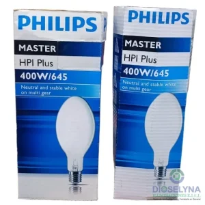 LAMPARA HALOGENURO METALICO OVOIDE MASTER HPI PLUS 400W/645 E40 PHILIPS