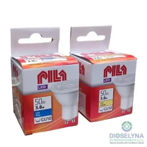 LAMPARA DICROICA LED 3.8W GU10 36° 2700K 220V PILA