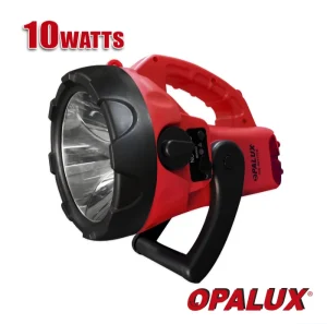 LINTERNA RECARGABLE LEDS4 10W DURACION 2.5 HORAS Y 60 HORAS INTERMITENTE (200MTS) OPALUX