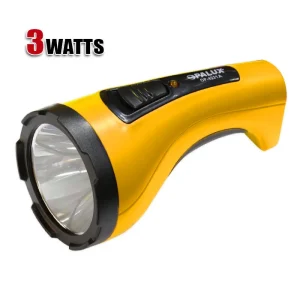 LINTERNA LED 3W RECARGABLE 2 TIEMPOS LUZ BLANCA OPALUX