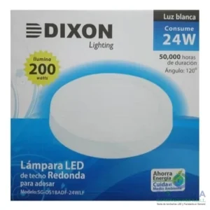 LAMPARA LED DE TECHO REDONDA PARA ADOSAR SG-DS18ADF 24W DIXON