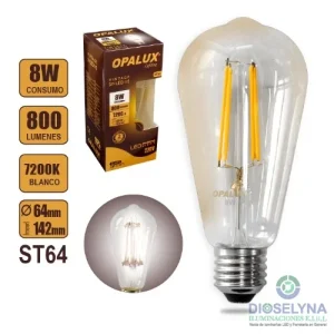 FOCO LED VINTAGE 8W E27 185-265V OPALUX