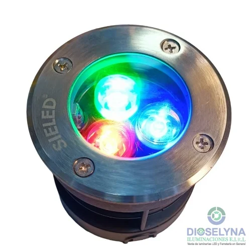 SPOT DE PISO LED 3W RGB IP68 220V SIELED