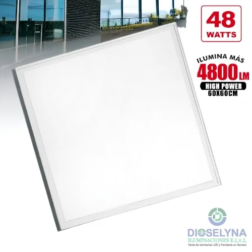 PANEL LED 60X60CM 48W IP20 4,800 LÚMENES OPALUX