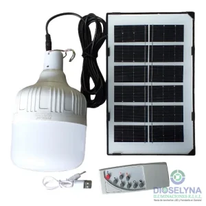 FOCO LED CON PANEL SOLAR DE 40W EVERLEO