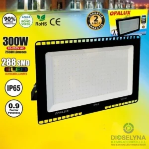 REFLECTOR LED 300W SLIM DELGADO 6500K IP65 AC85-265V OPALUX